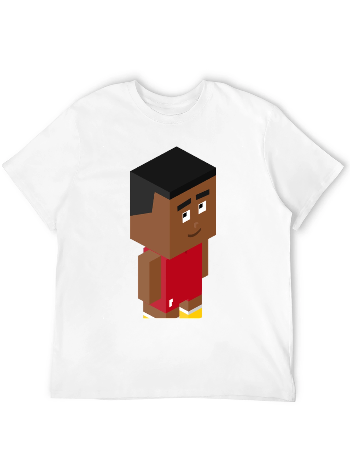 Pixel Basketball Player Graphic Tee - Black