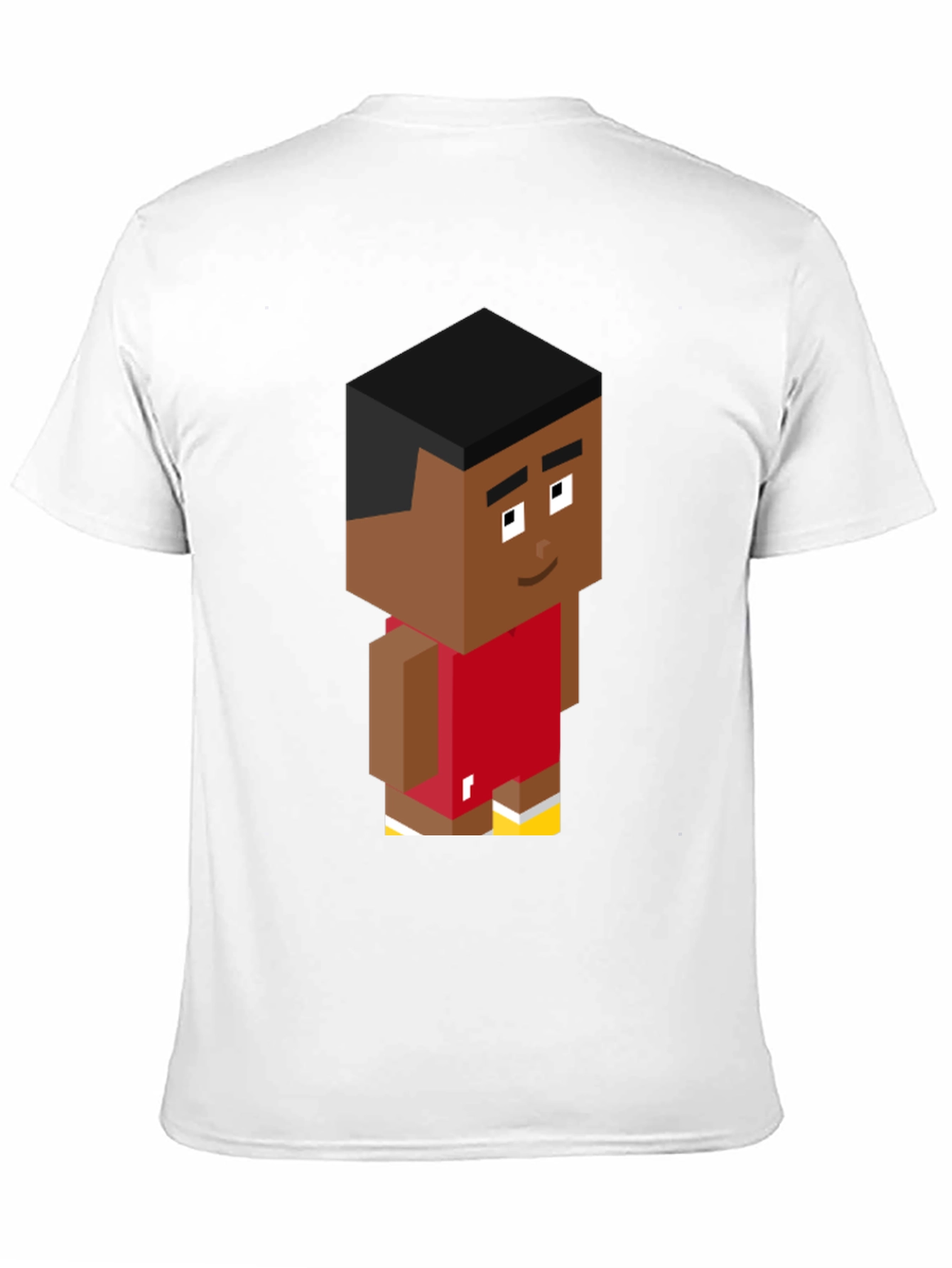 Pixel Basketball Player Graphic Tee - Black