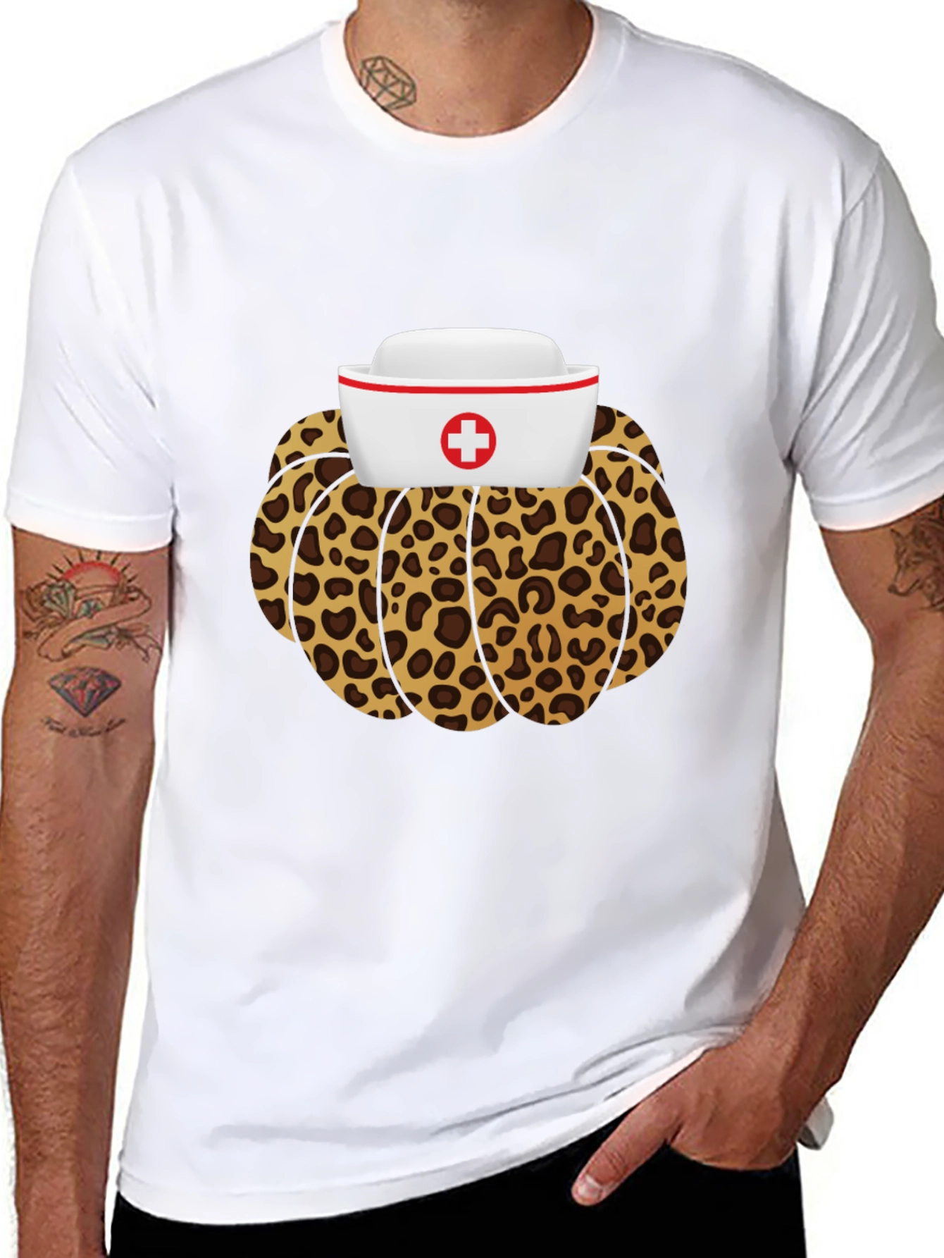 Leopard Nurse T-Shirt