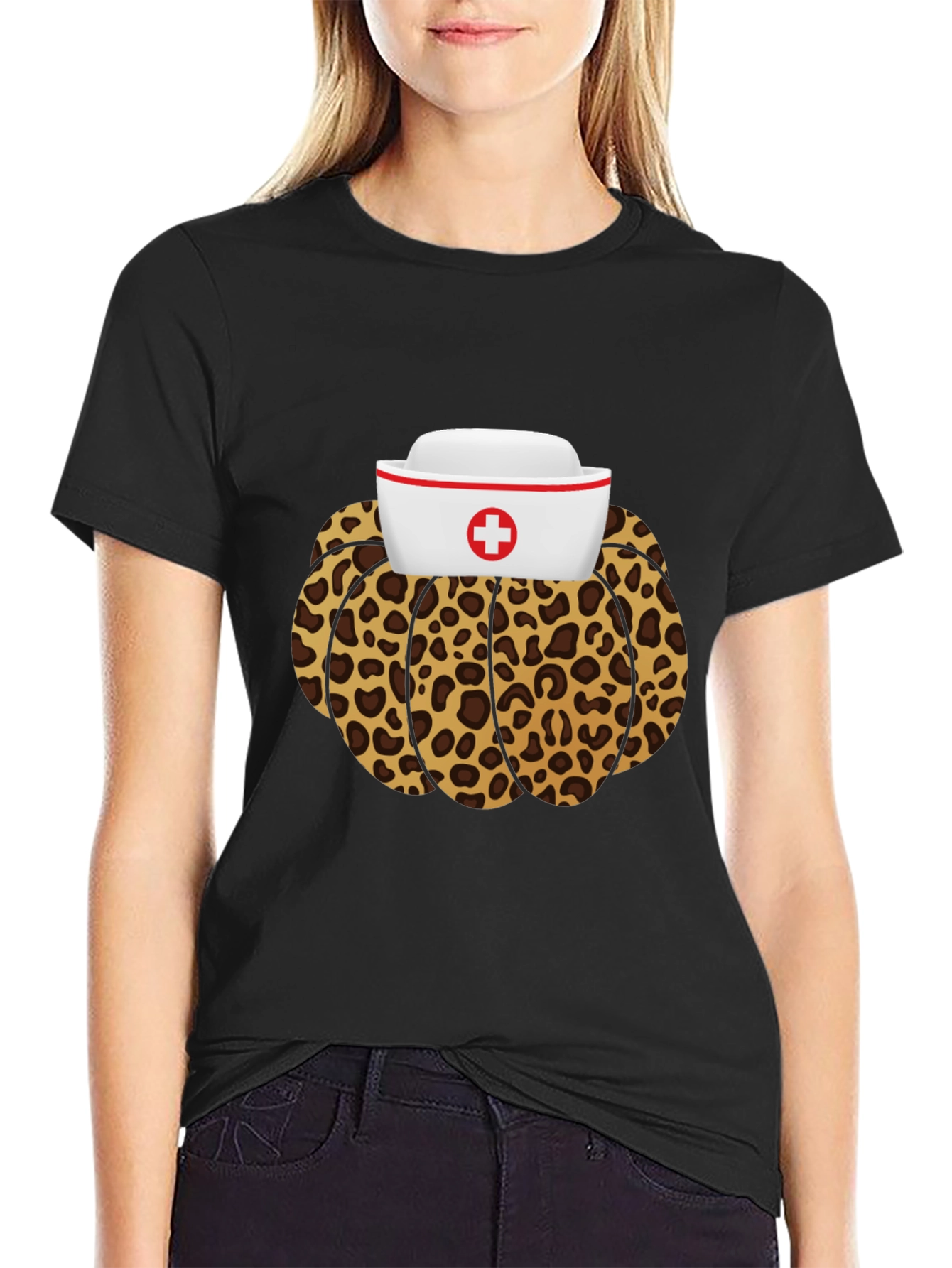 Leopard Nurse T-Shirt