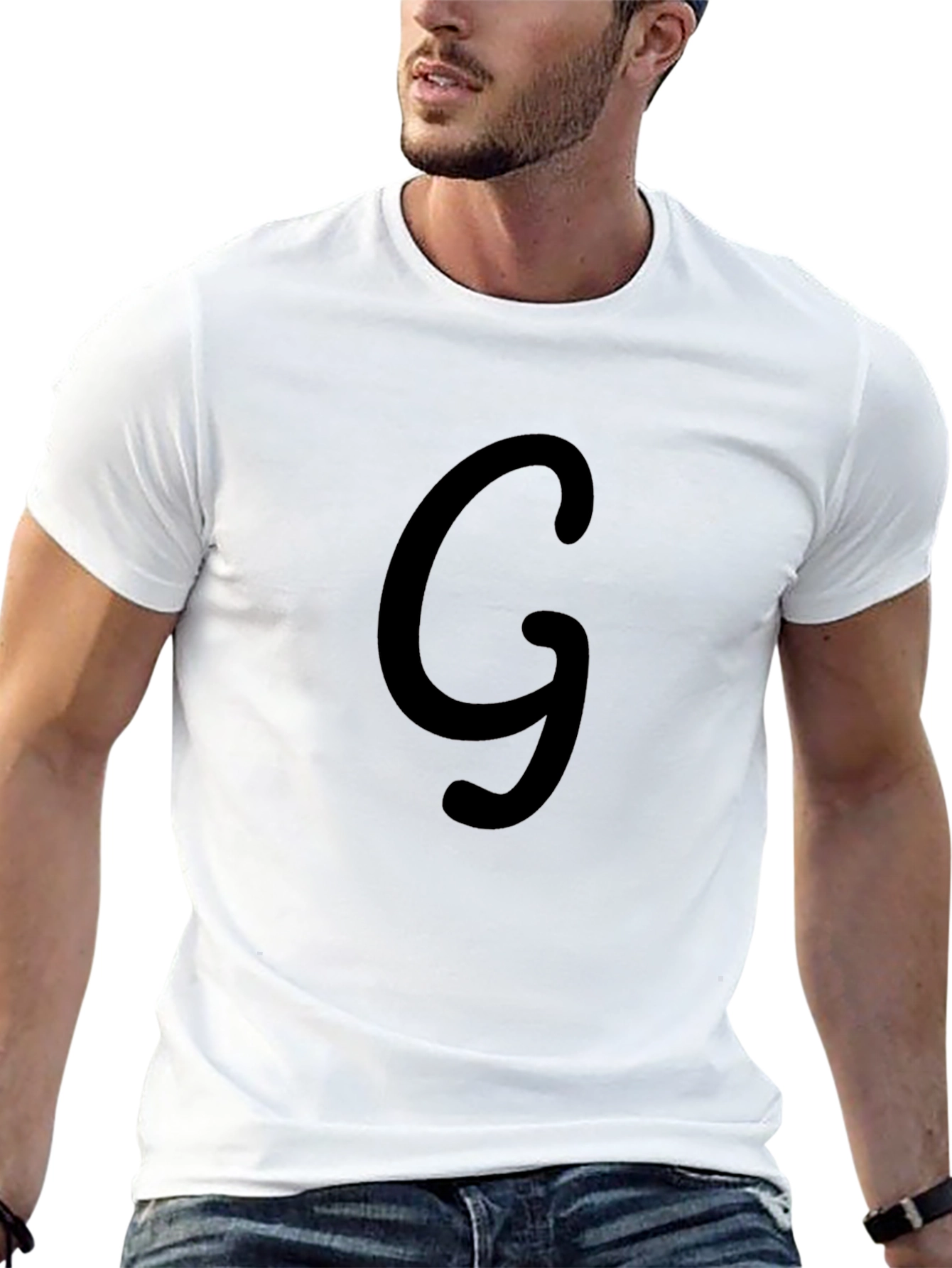 Black T-Shirt with G Design