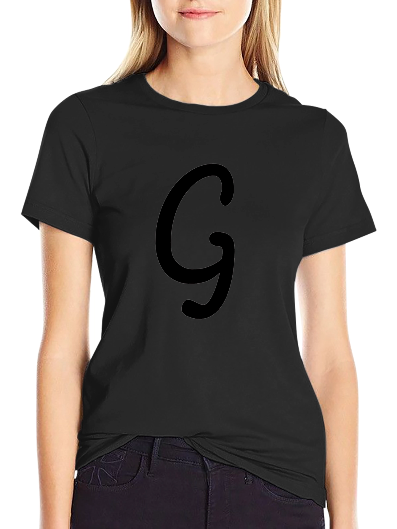 Black T-Shirt with G Design