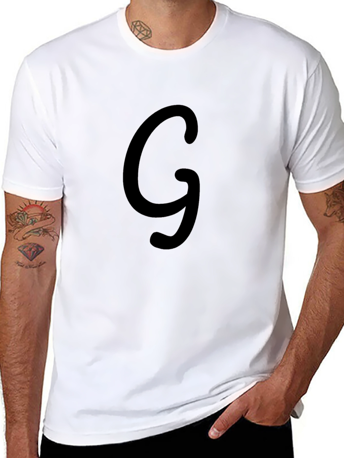 Black T-Shirt with G Design