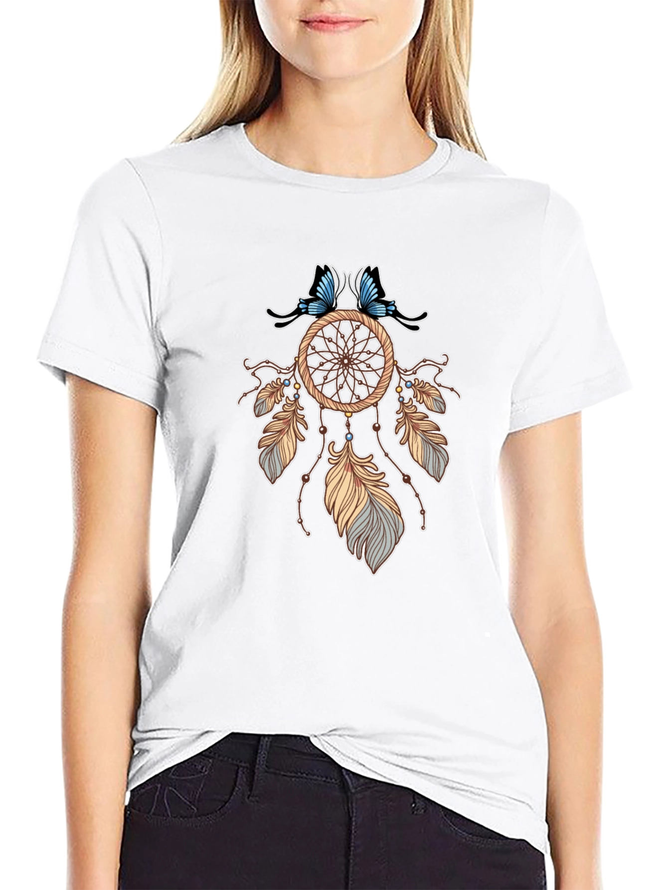 Dreamcatcher Graphic T-Shirt - Black