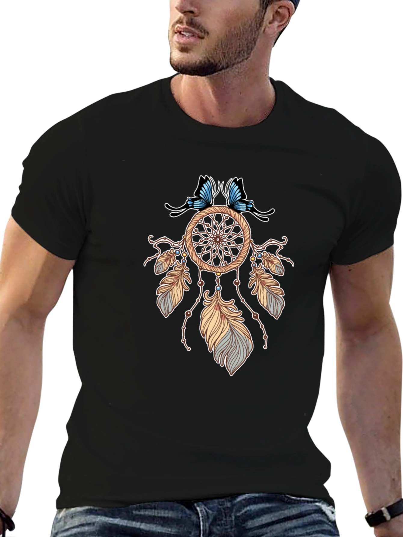 Dreamcatcher Graphic T-Shirt - Black
