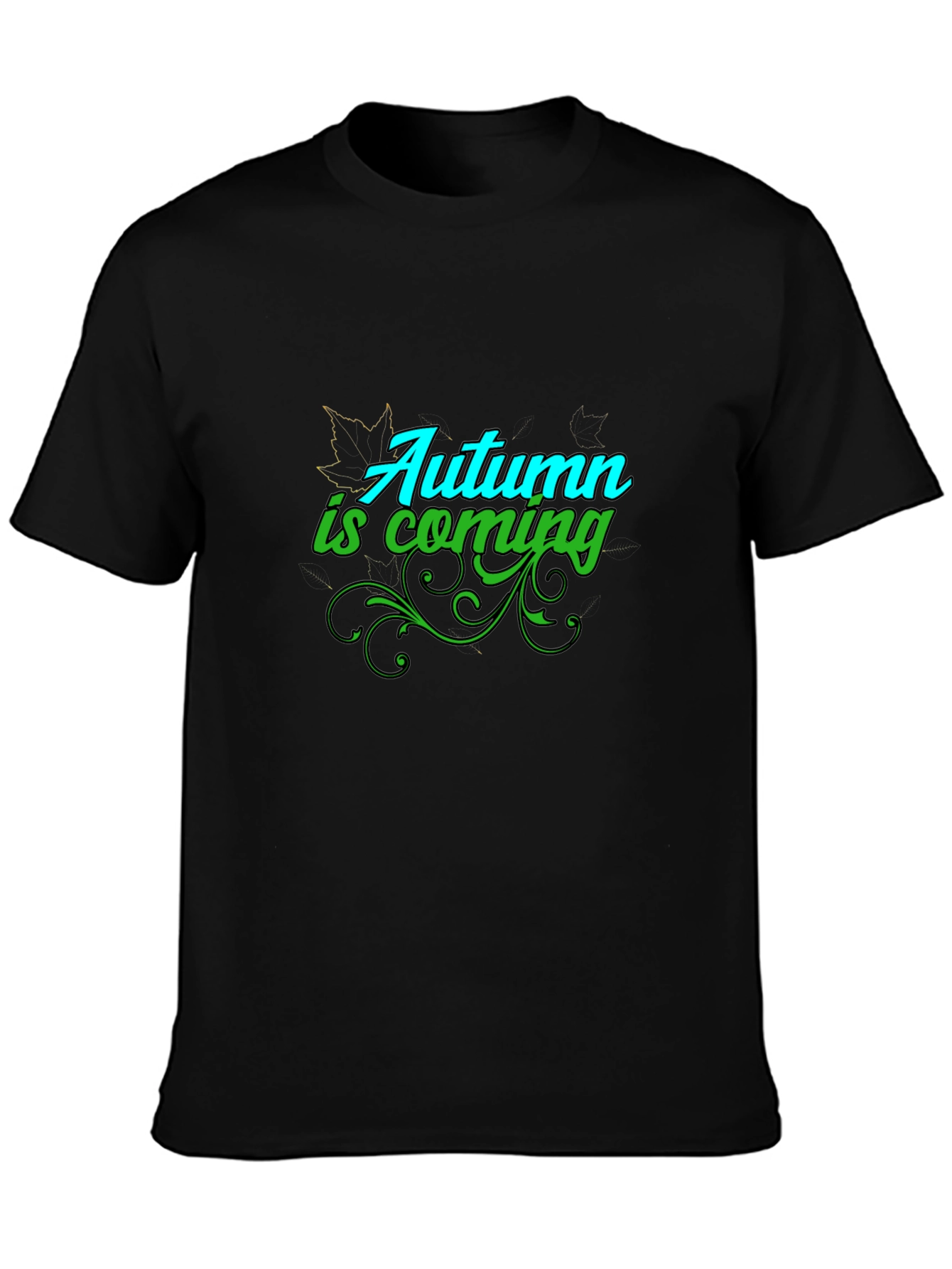 Autumn is Coming Graphic Tee - Black