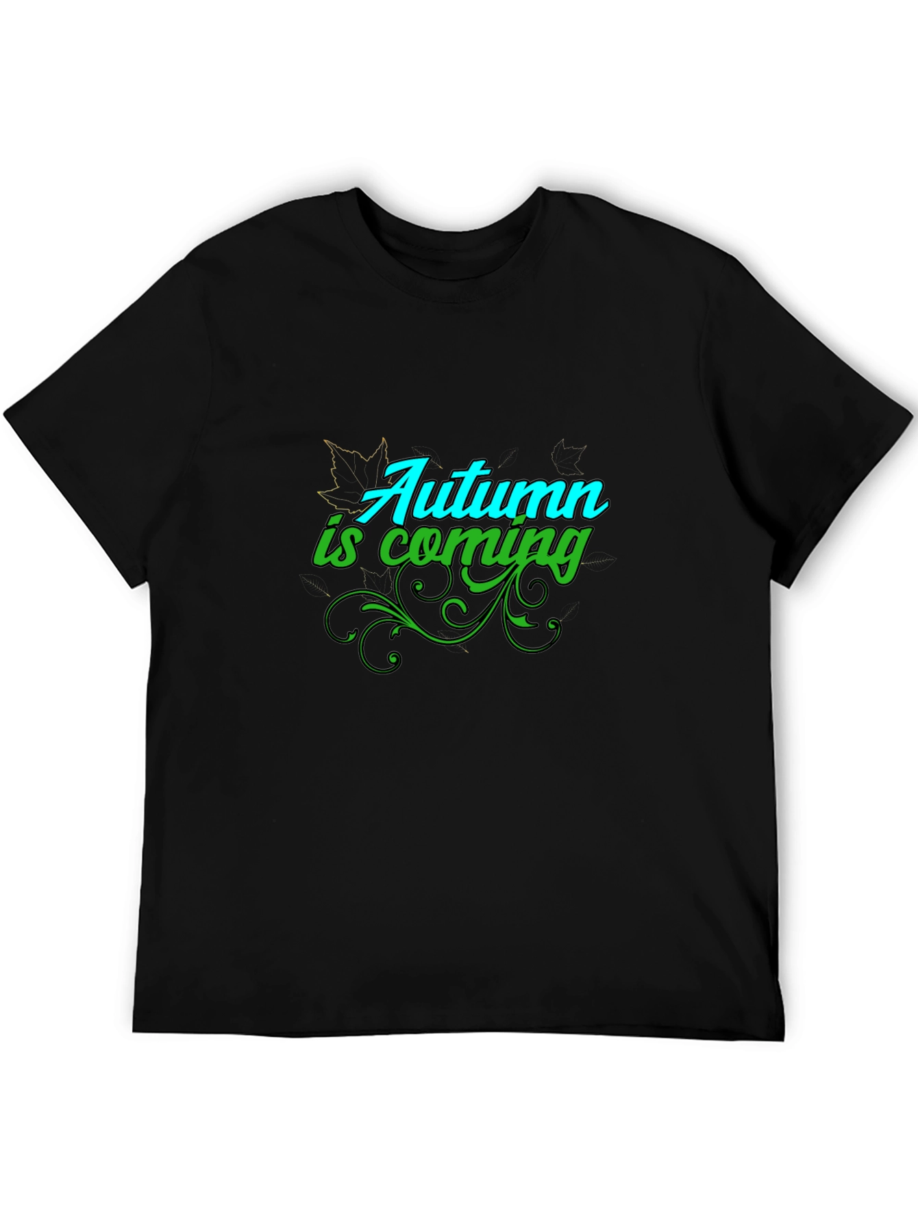 Autumn is Coming Graphic Tee - Black