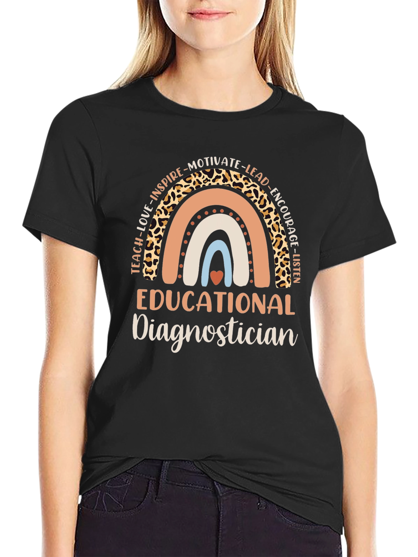 Educational Diagnostician Rainbow T-Shirt
