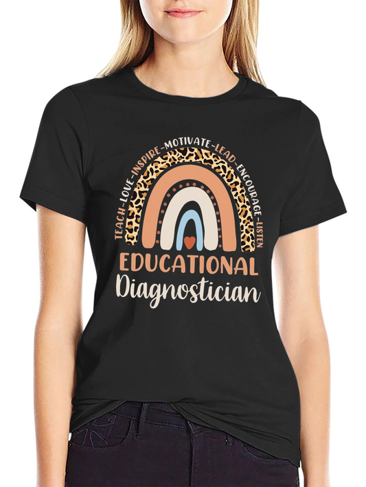 Educational Diagnostician Rainbow T-Shirt