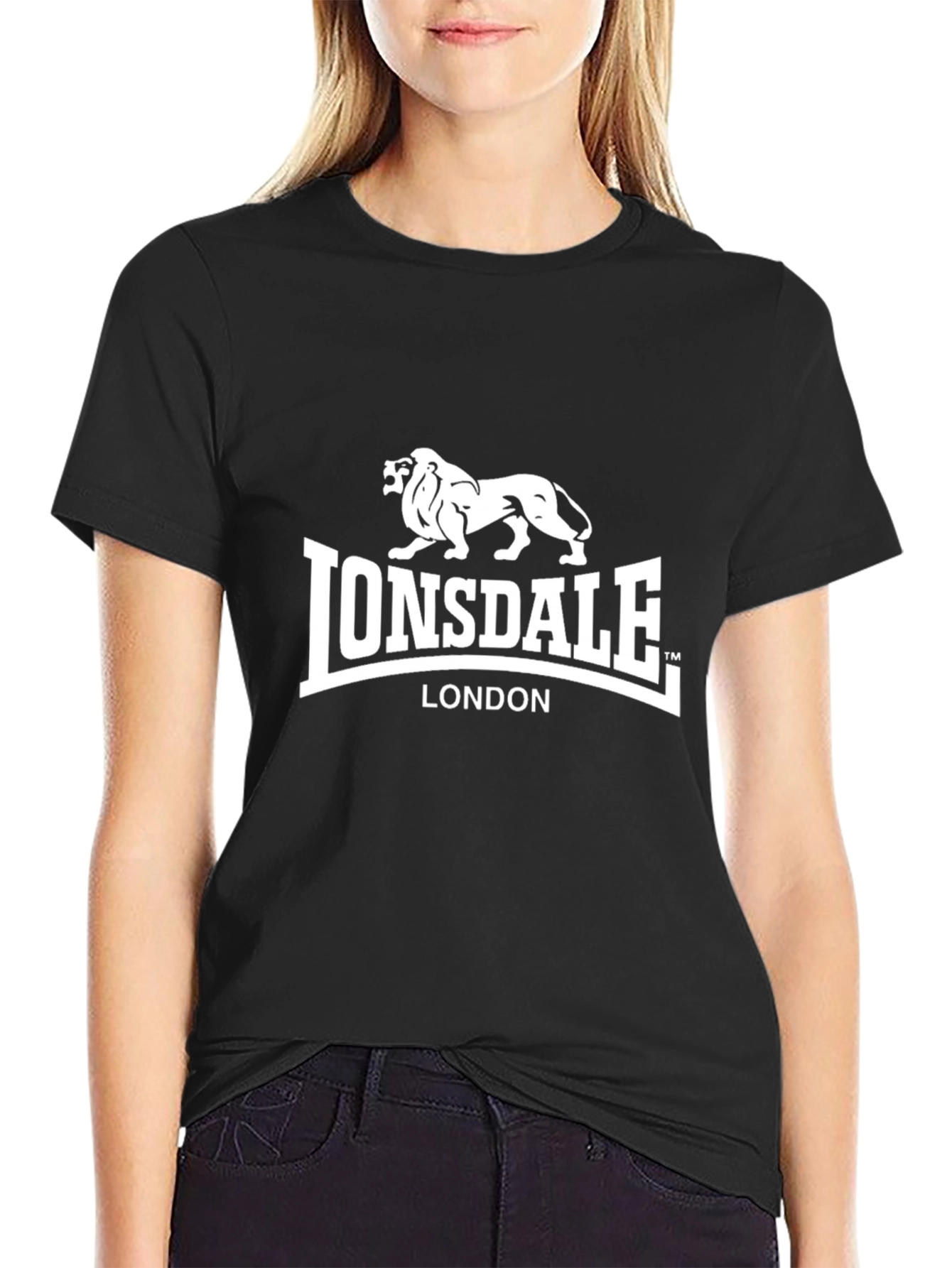 Lonsdale London Black Graphic Tee