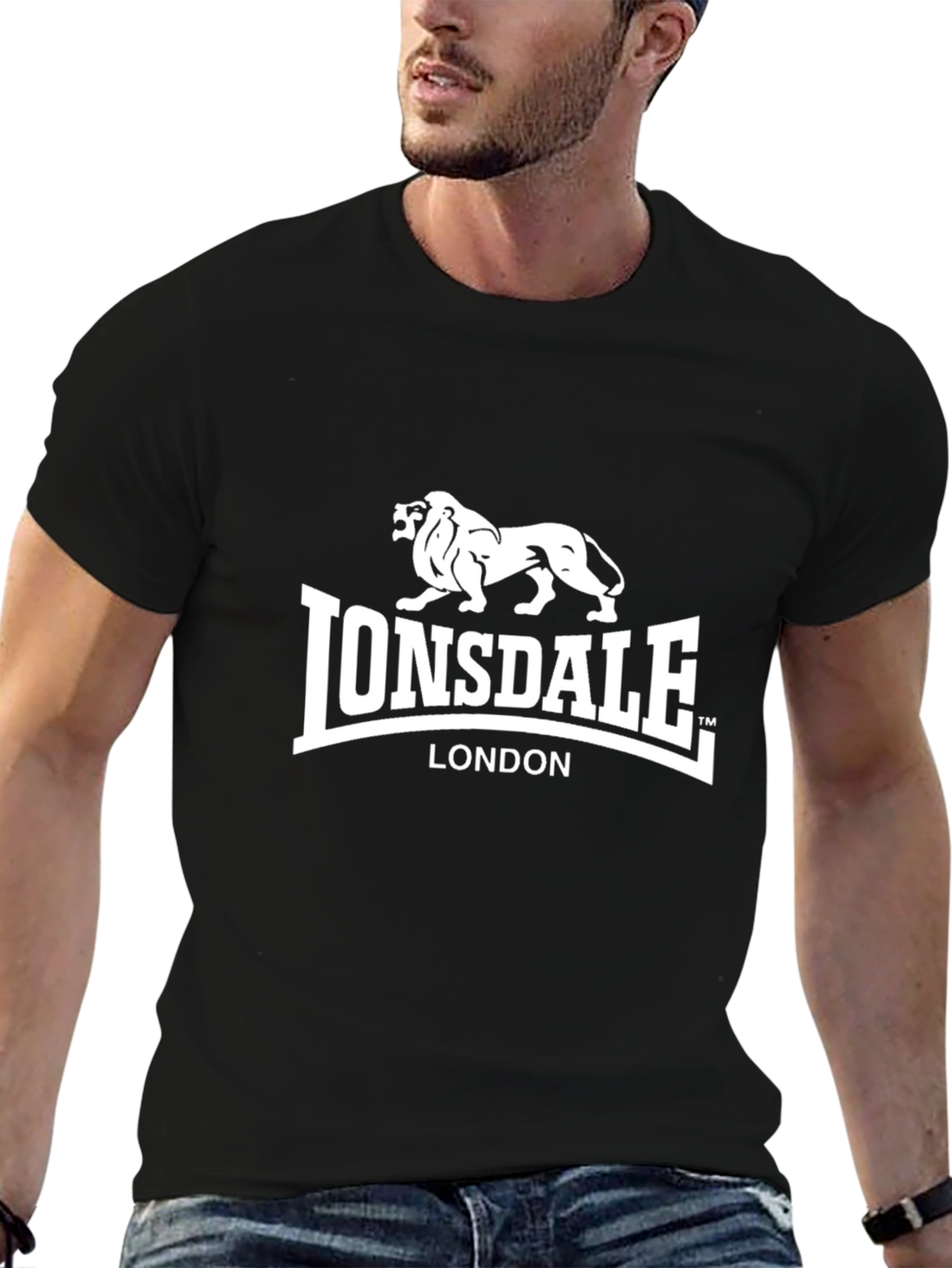 Lonsdale London Black Graphic Tee