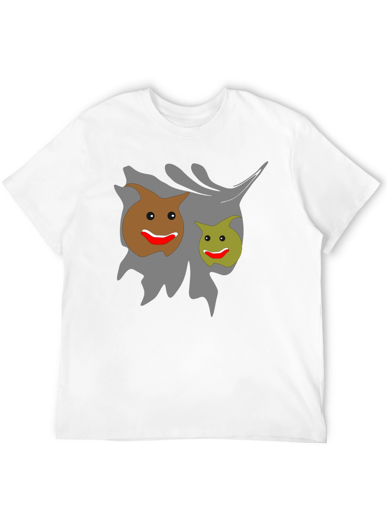 Funny Graphic Tee - Smiling Cartoon Poop