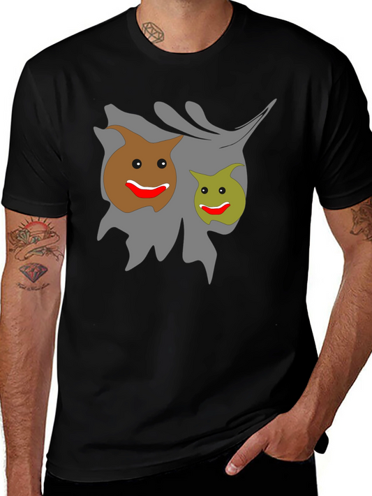 Funny Graphic Tee - Smiling Cartoon Poop