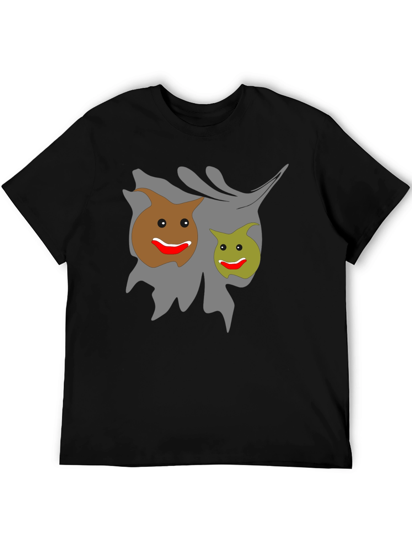 Funny Graphic Tee - Smiling Cartoon Poop