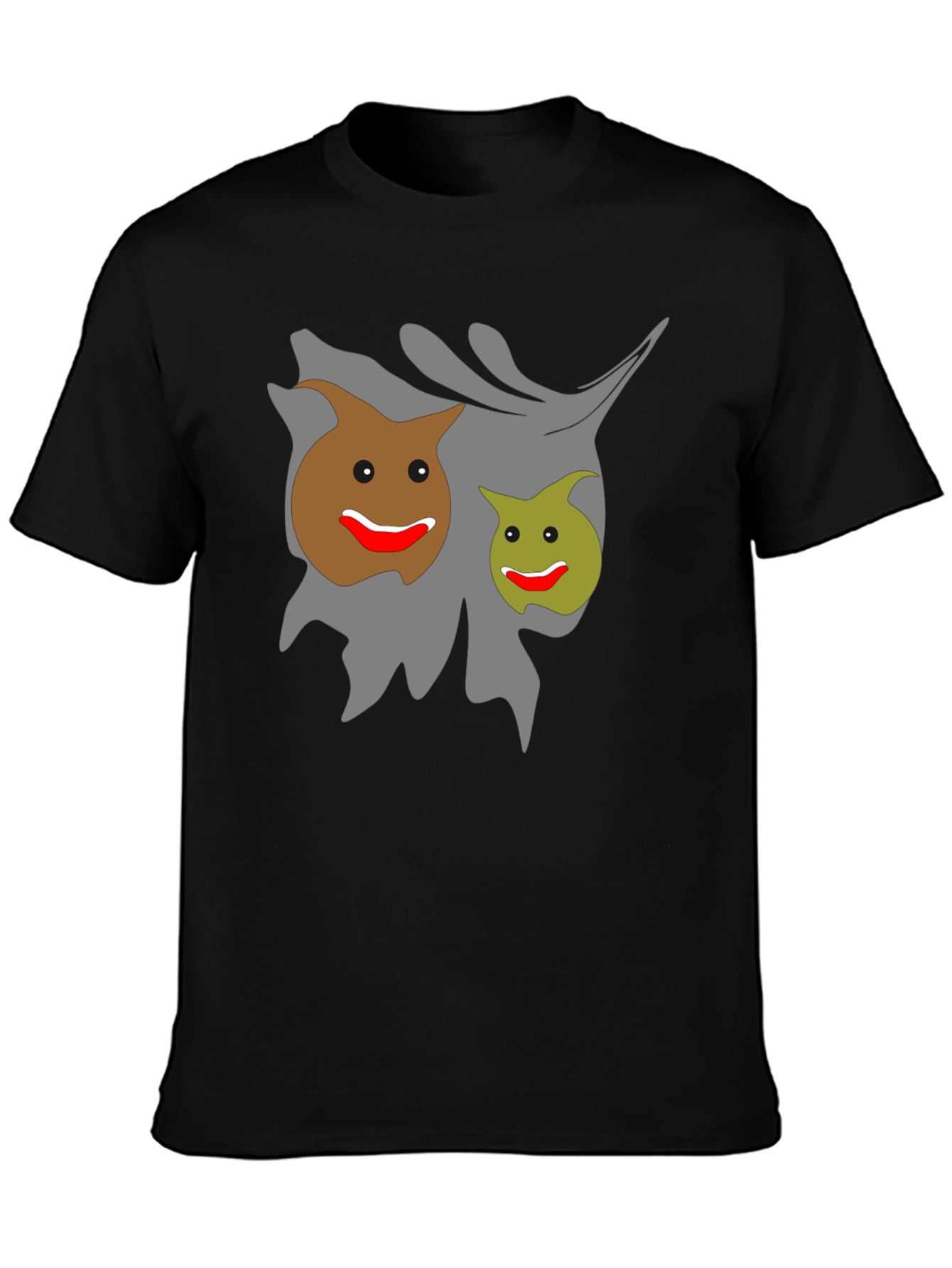 Funny Graphic Tee - Smiling Cartoon Poop