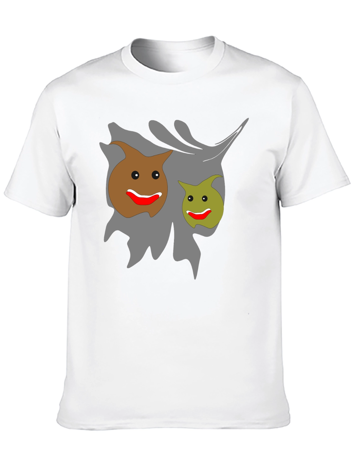Funny Graphic Tee - Smiling Cartoon Poop