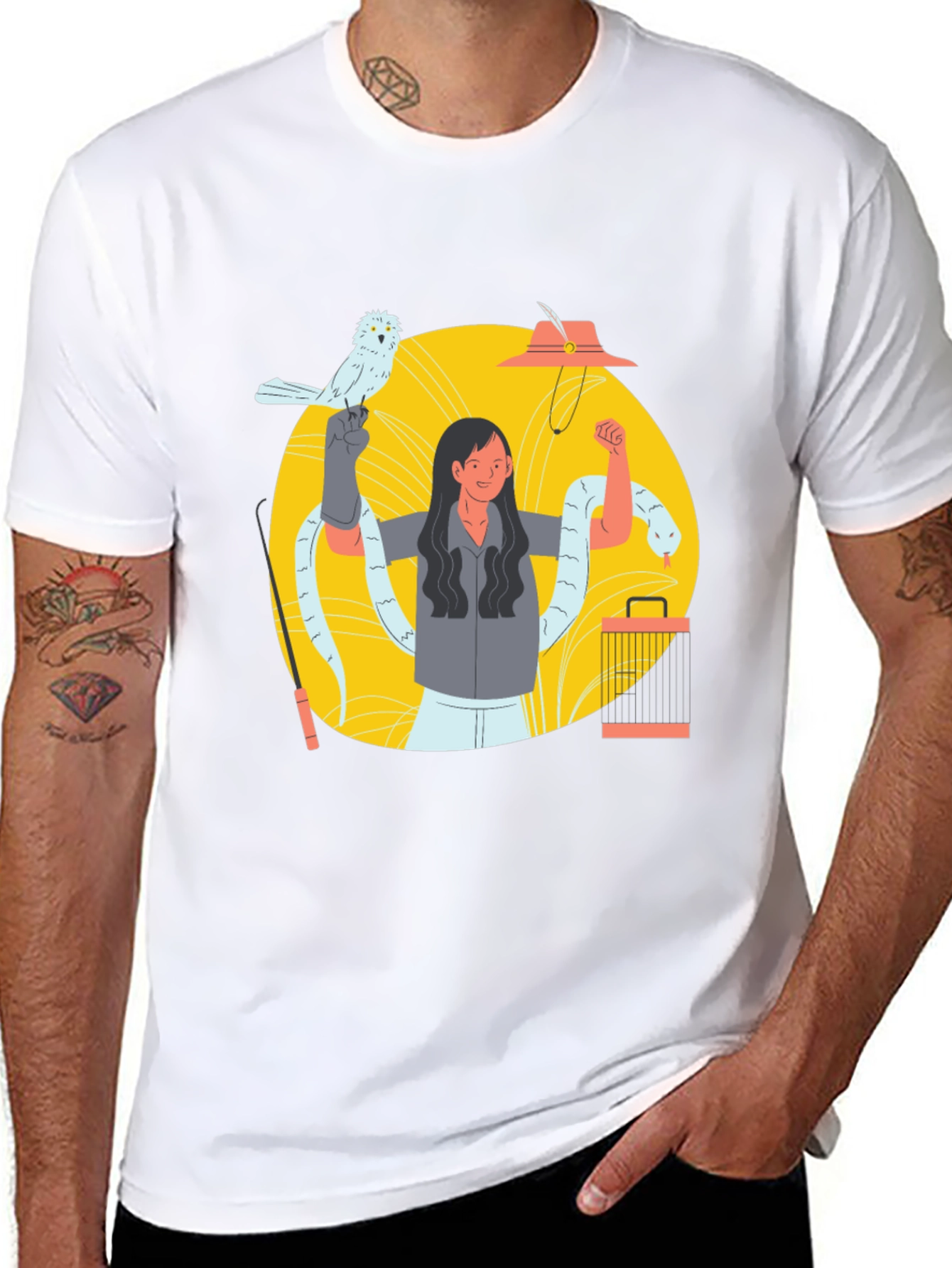 Snake Charmer Graphic Tee - Black