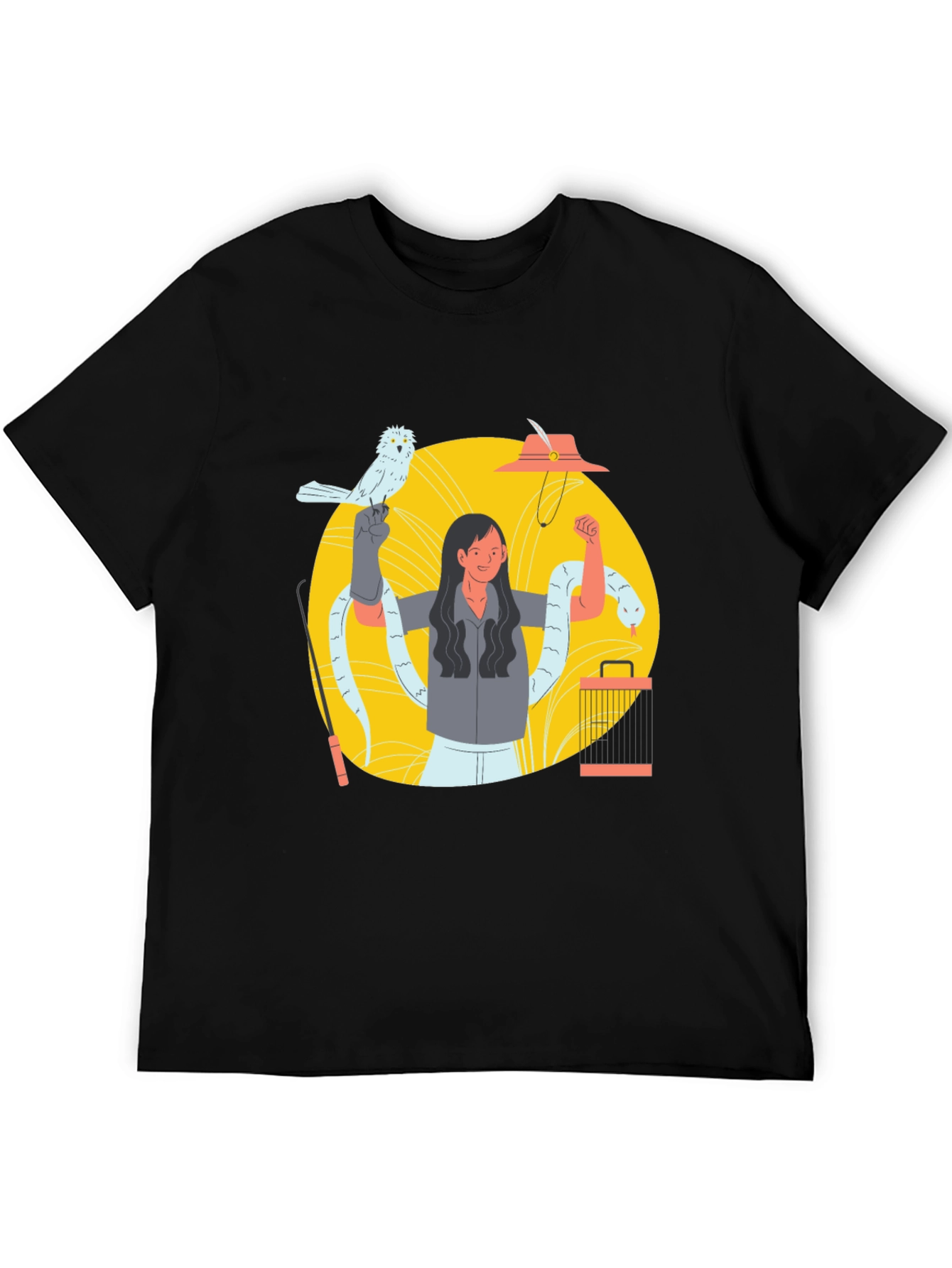 Snake Charmer Graphic Tee - Black