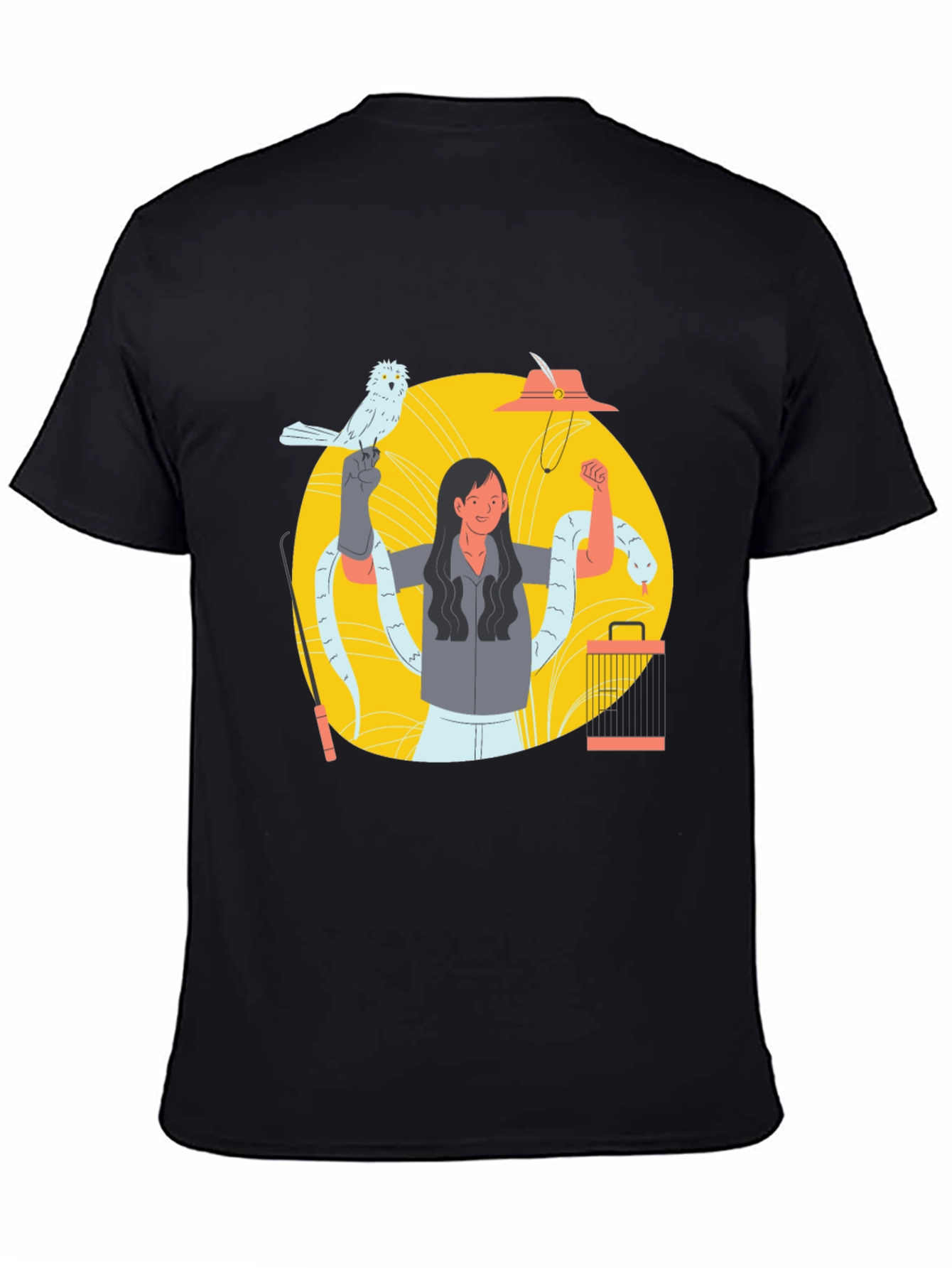 Snake Charmer Graphic Tee - Black