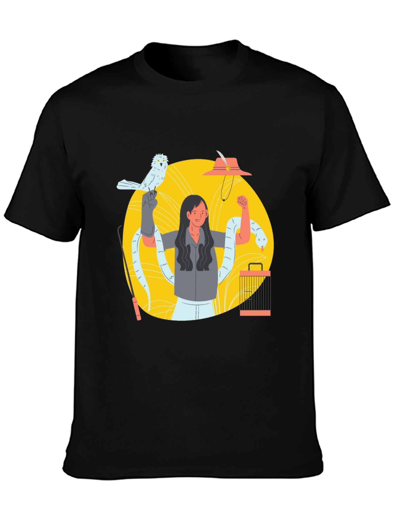 Snake Charmer Graphic Tee - Black