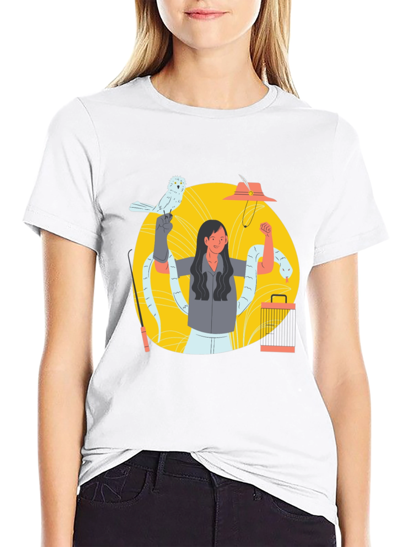 Snake Charmer Graphic Tee - Black