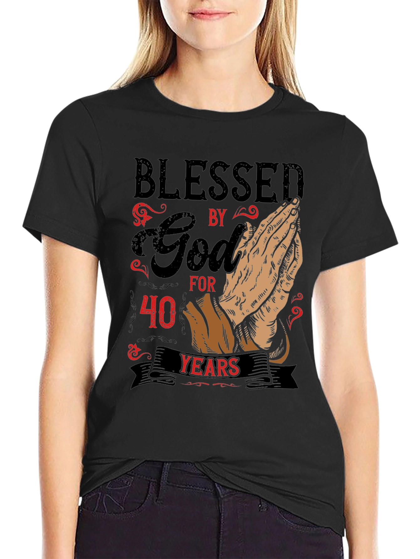 Blessed By God T-Shirt - 40 Years
