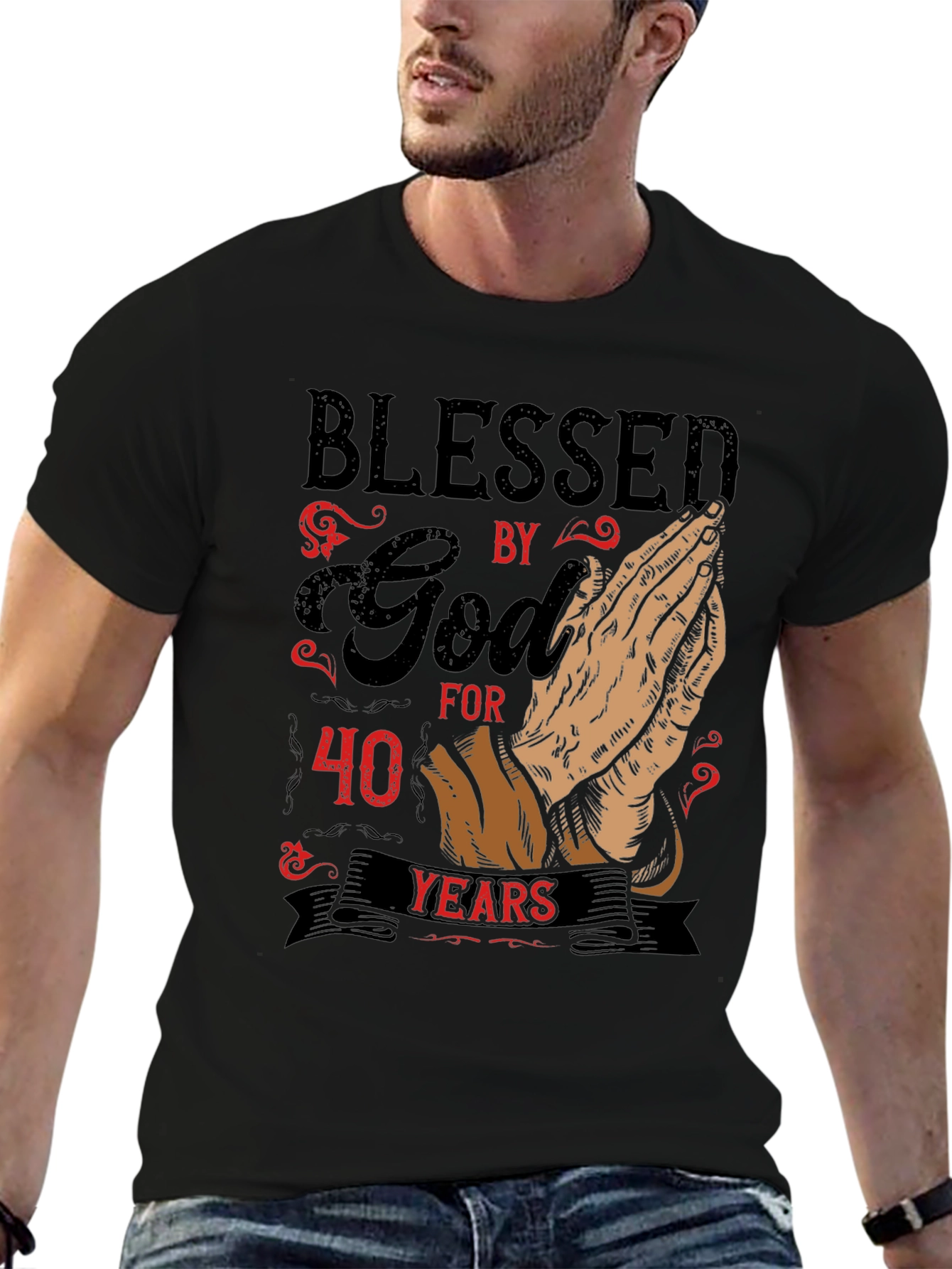 Blessed By God T-Shirt - 40 Years