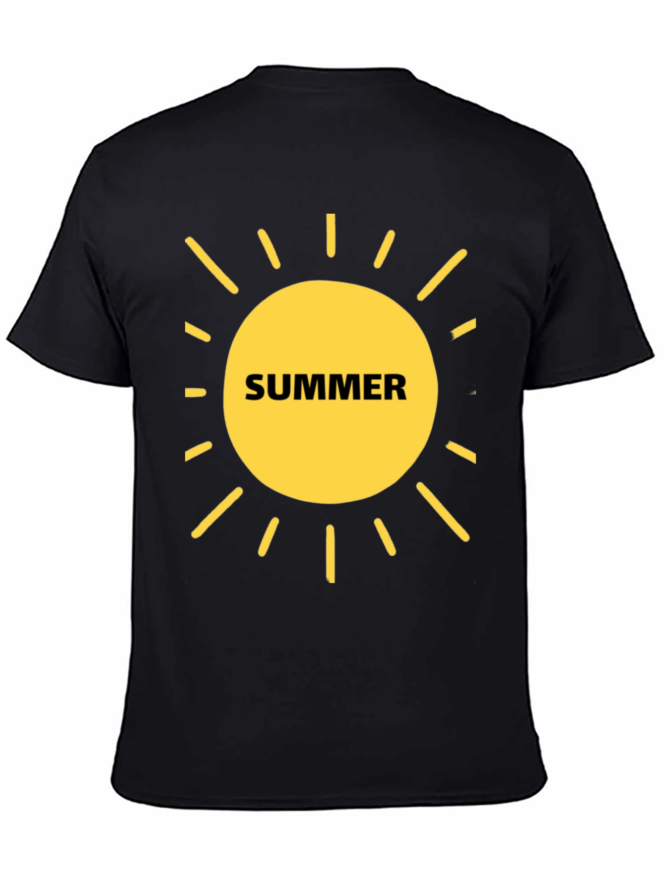 Summer Sun Graphic T-Shirt - Black