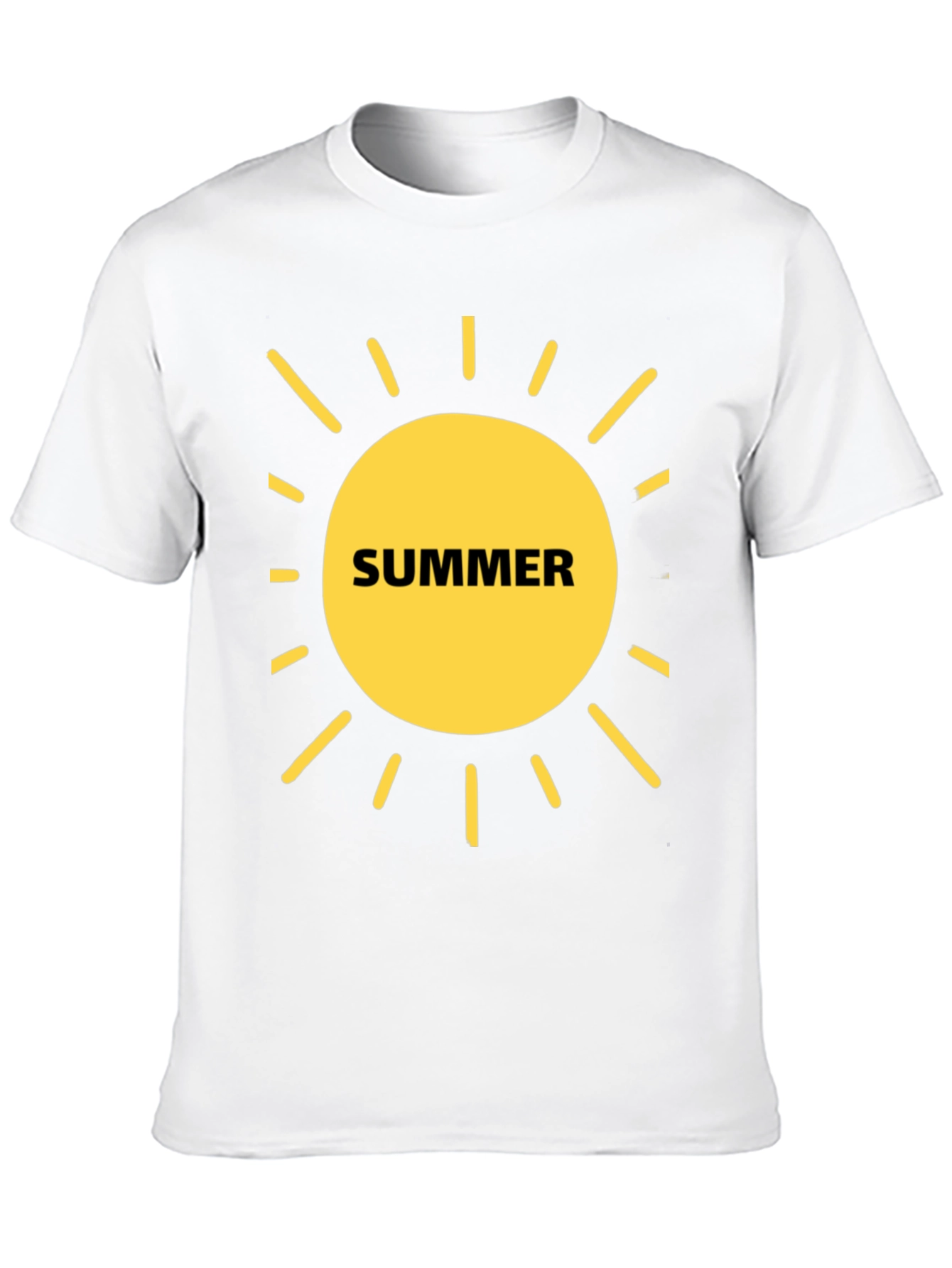 Summer Sun Graphic T-Shirt - Black