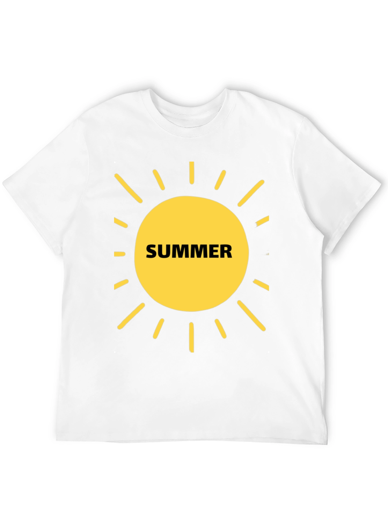 Summer Sun Graphic T-Shirt - Black