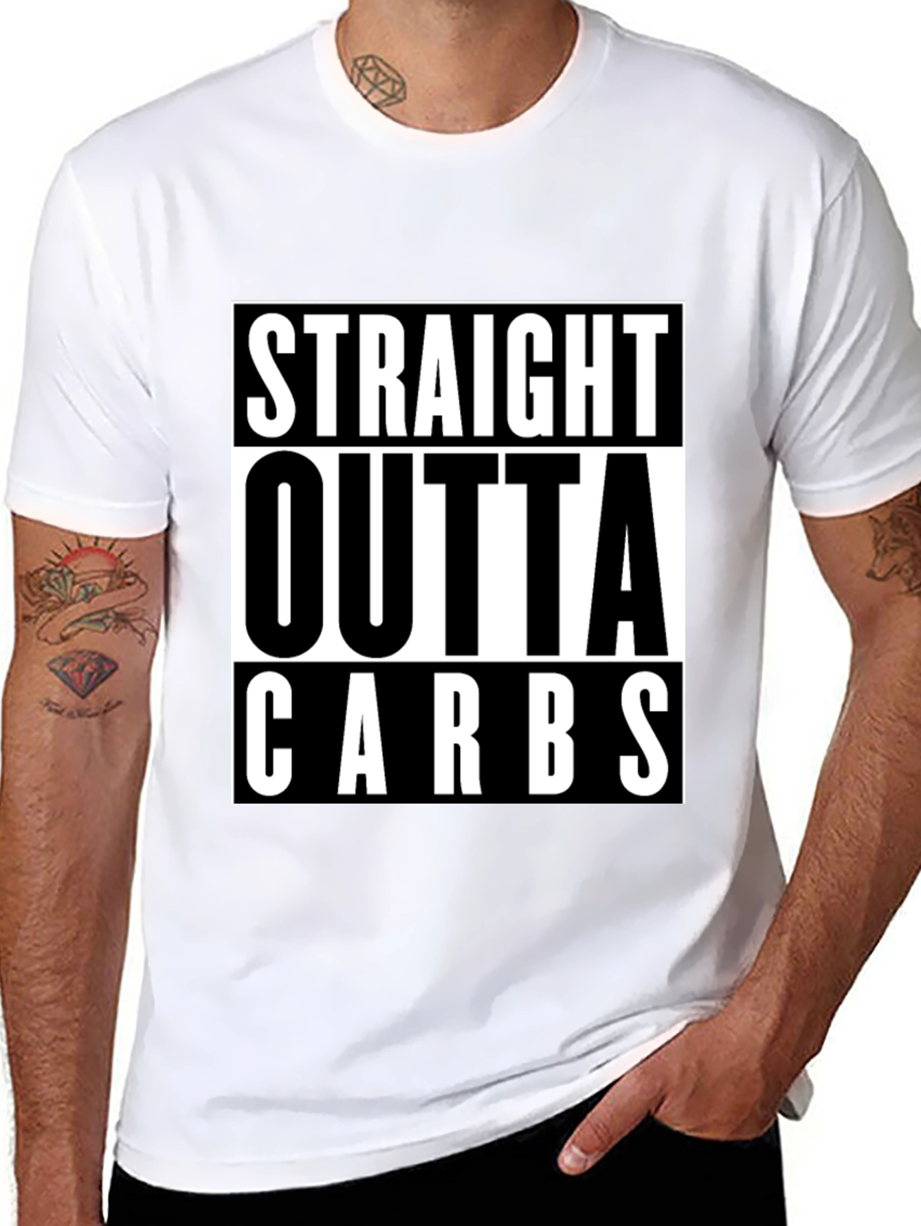 Straight Outta Carbs Graphic Tee