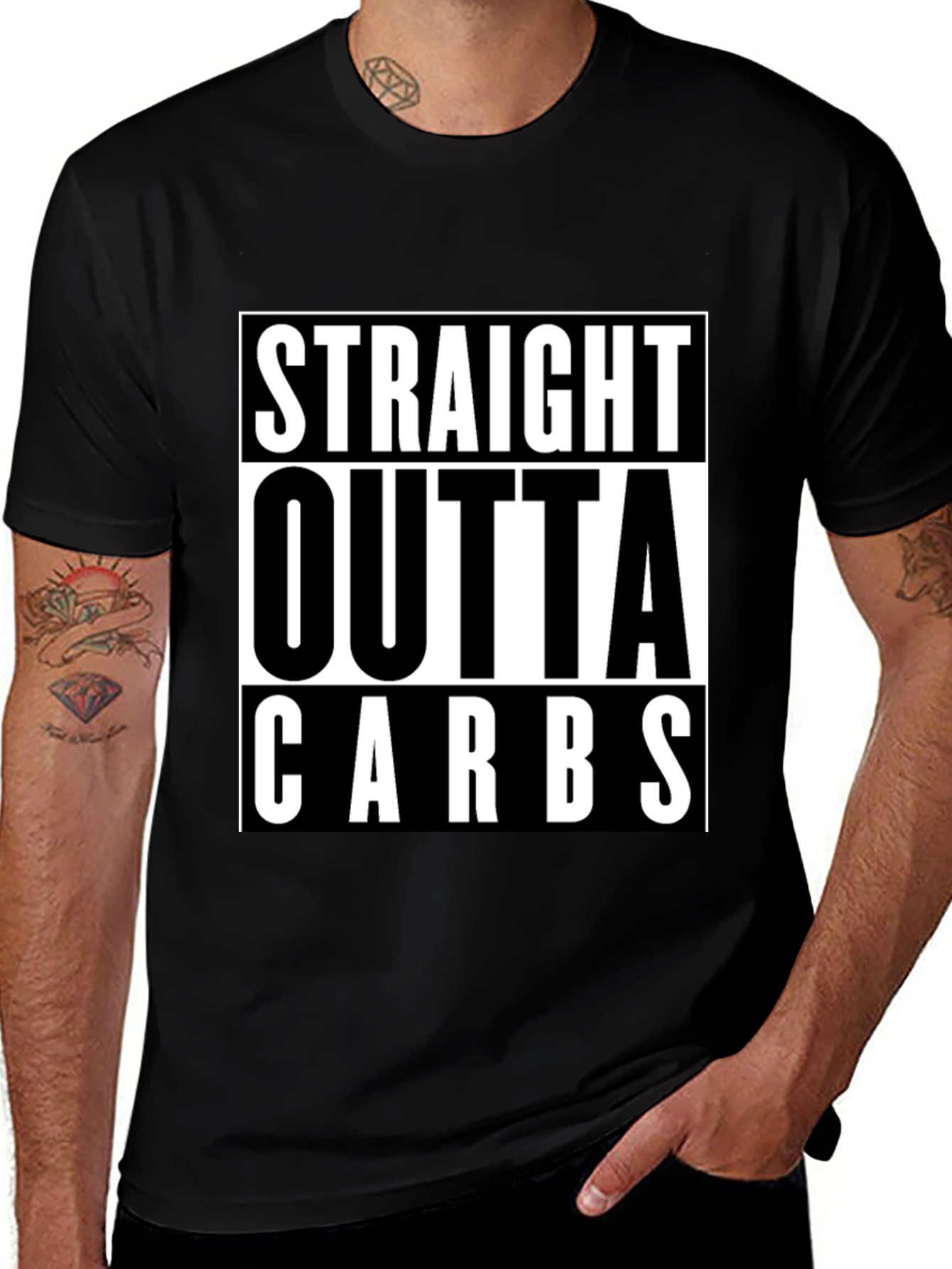 Straight Outta Carbs Graphic Tee