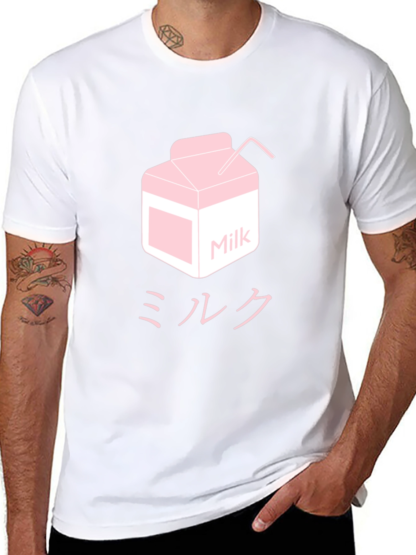 Milk Carton T-Shirt - Kawaii Anime Aesthetic