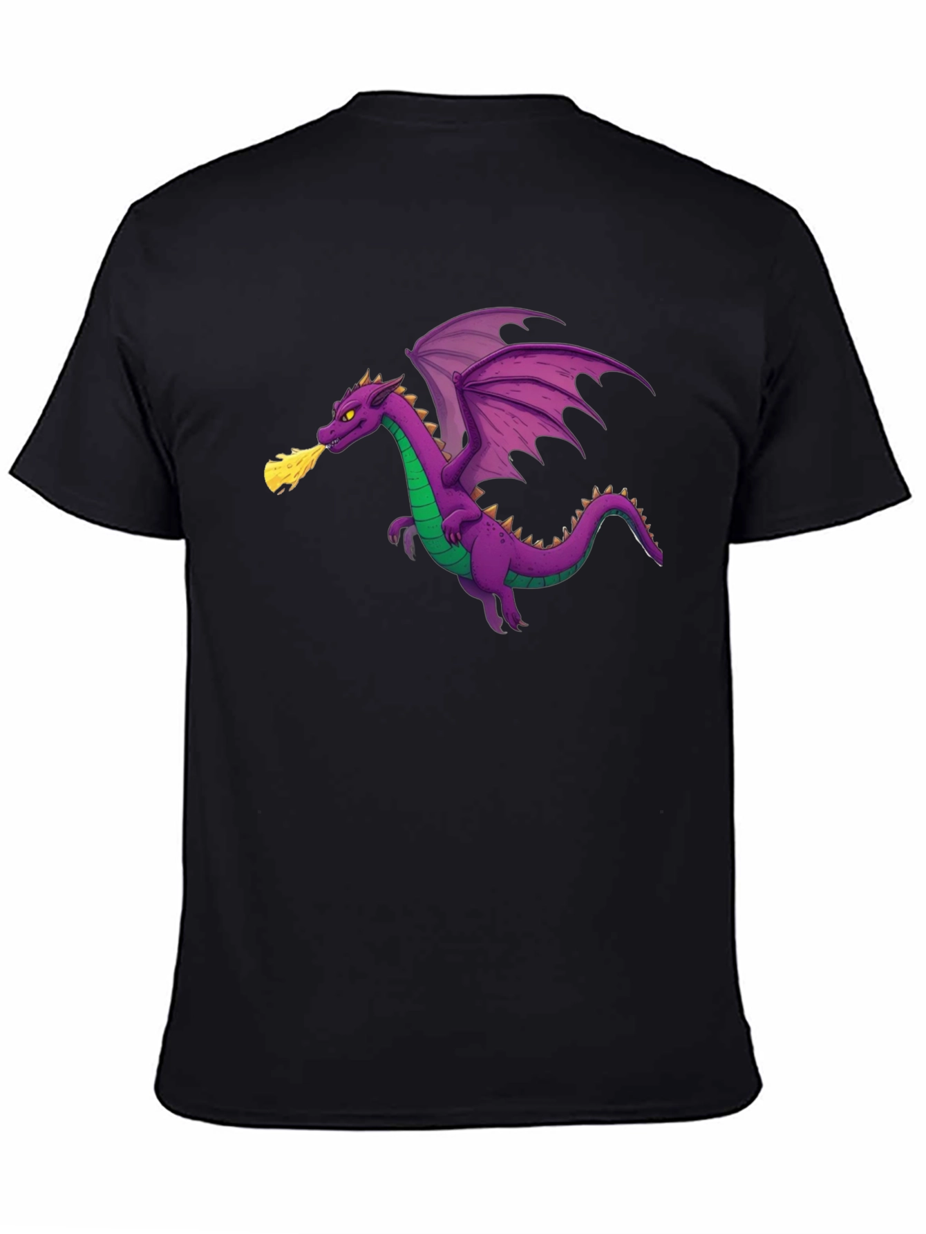 Dragon Graphic T-Shirt - Black Cotton Tee