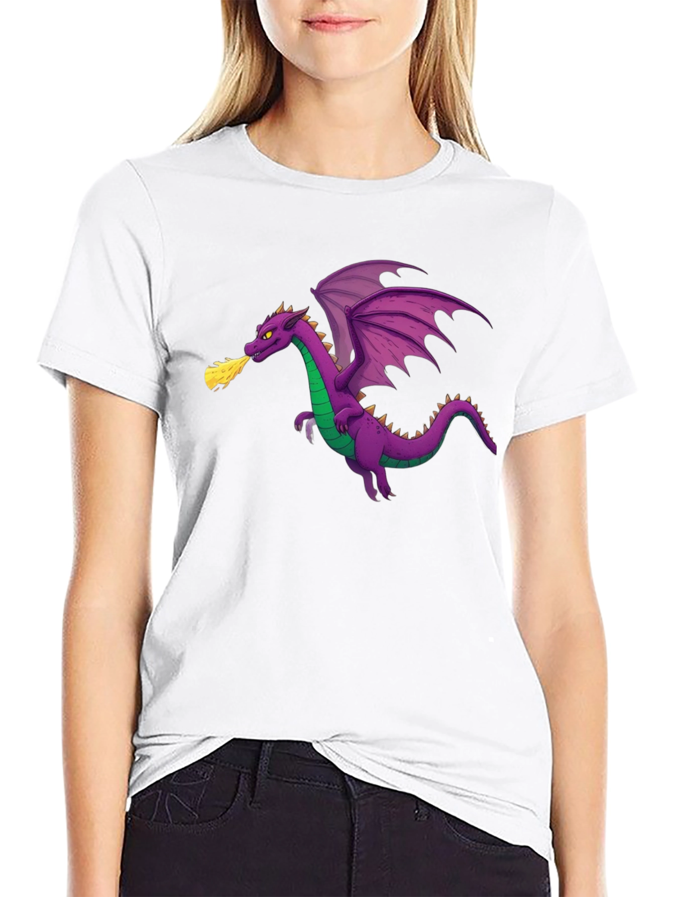Dragon Graphic T-Shirt - Black Cotton Tee
