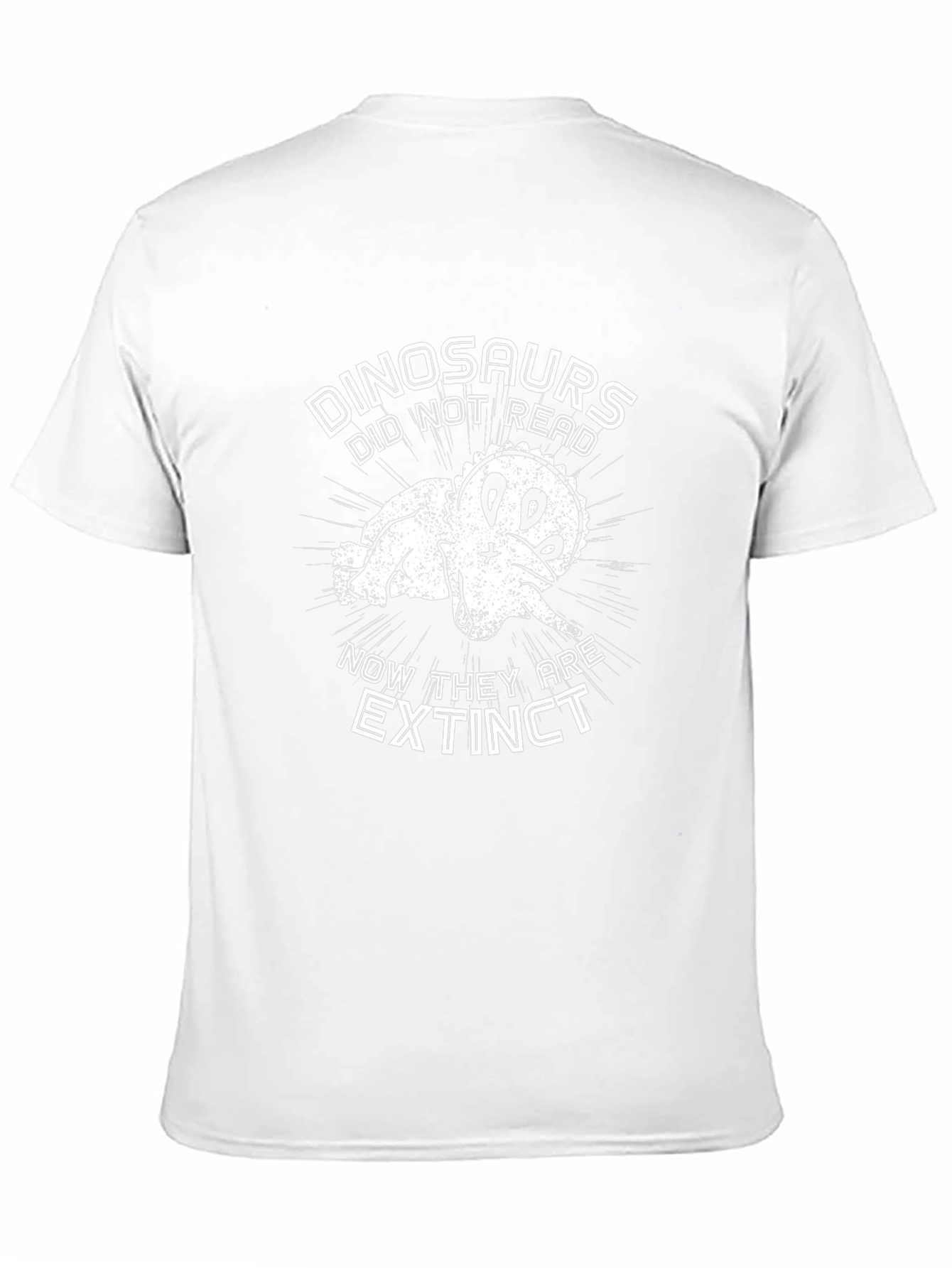 Funny Dinosaur Extinct T-Shirt - Read or Die!