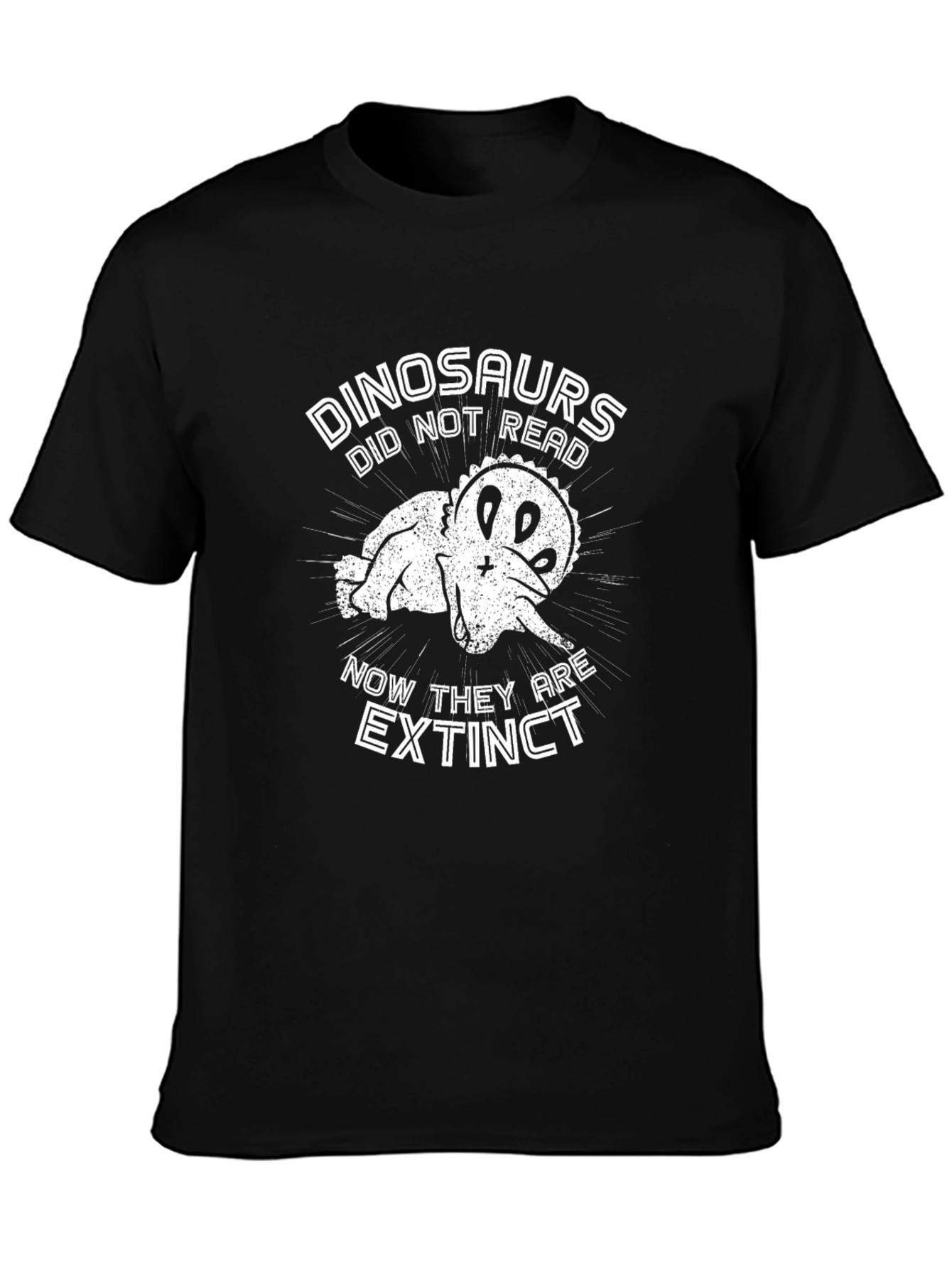Funny Dinosaur Extinct T-Shirt - Read or Die!
