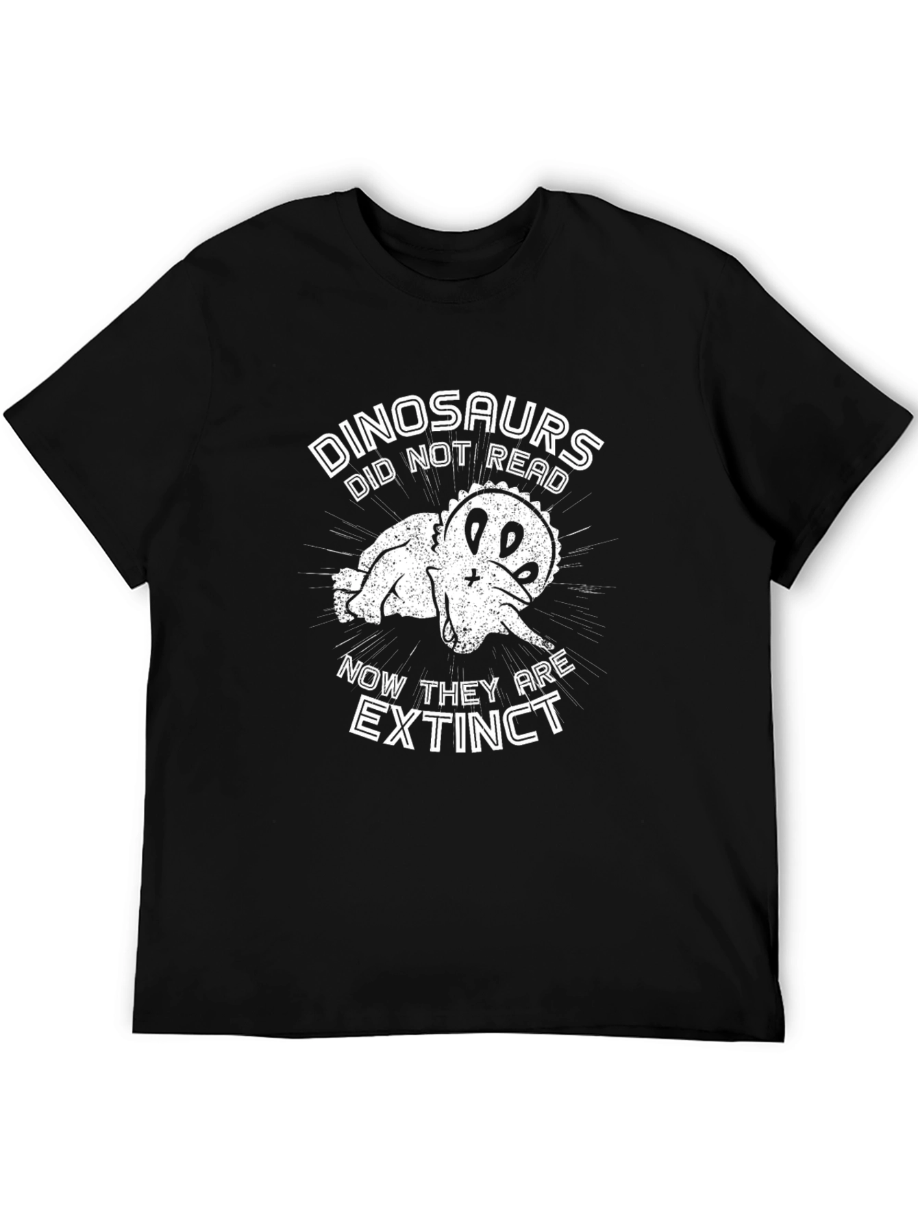 Funny Dinosaur Extinct T-Shirt - Read or Die!