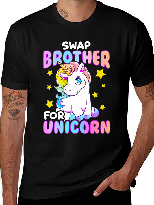 Swap Brother for Unicorn Funny T-Shirt