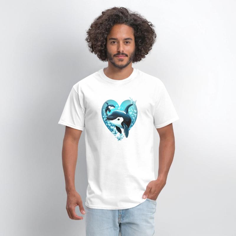 Orcas Whale Sea Under Water Fishes Orcas He