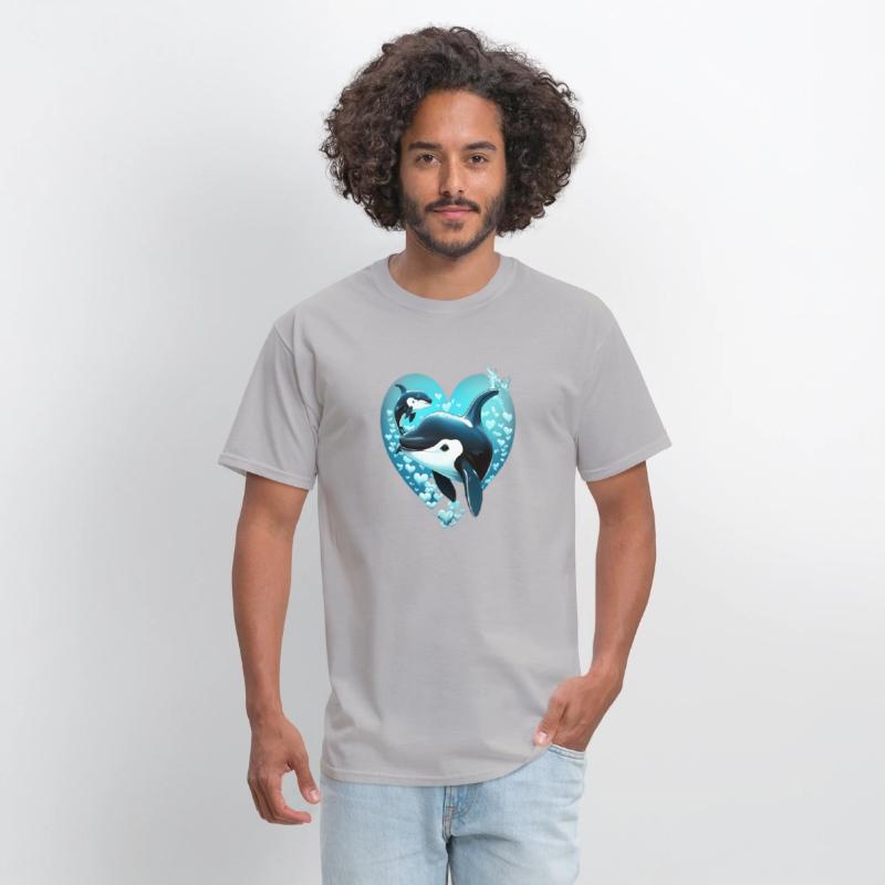 Orcas Whale Sea Under Water Fishes Orcas He