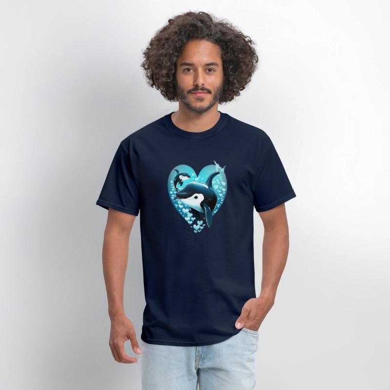 Orcas Whale Sea Under Water Fishes Orcas He
