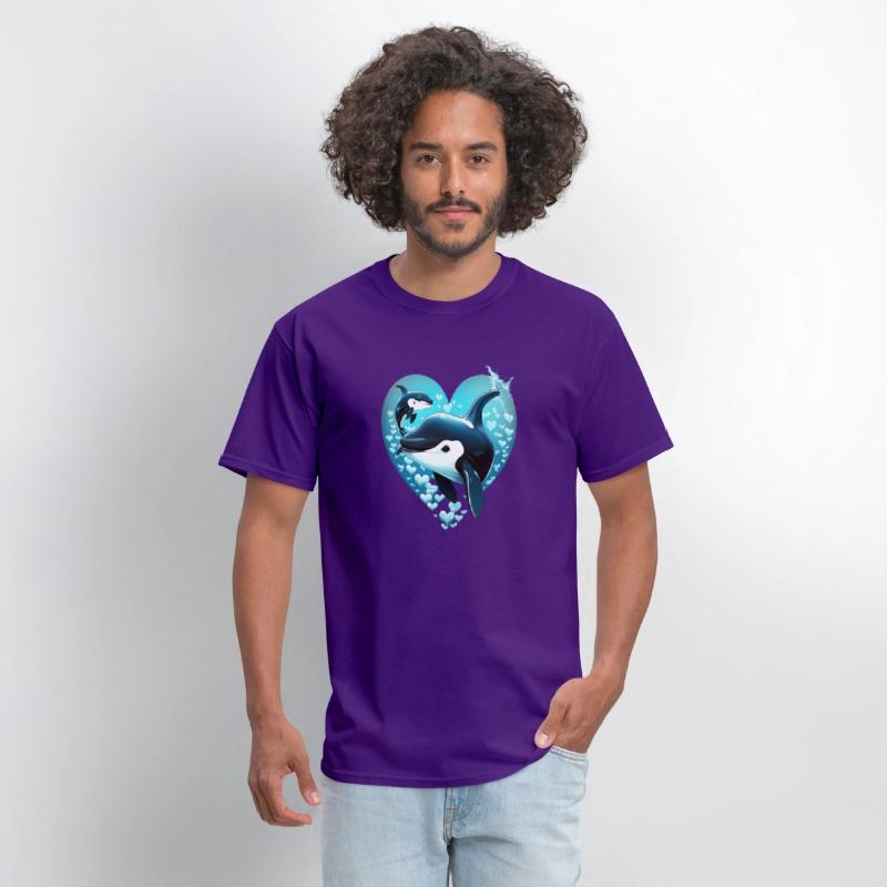 Orcas Whale Sea Under Water Fishes Orcas He