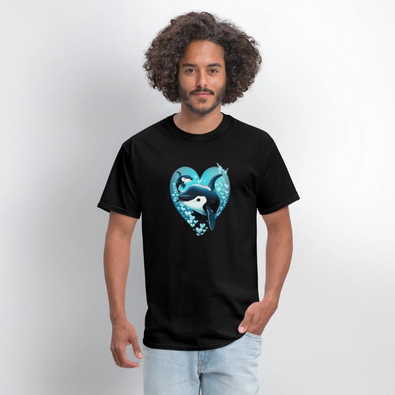 Orcas Whale Sea Under Water Fishes Orcas He