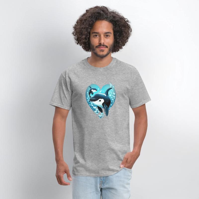 Orcas Whale Sea Under Water Fishes Orcas He