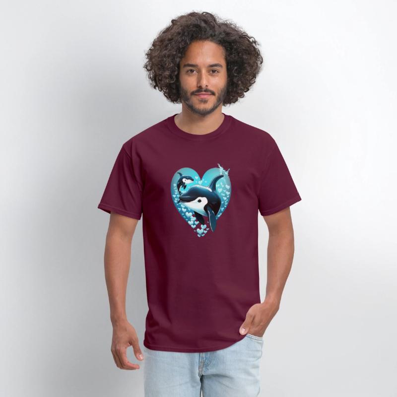 Orcas Whale Sea Under Water Fishes Orcas He