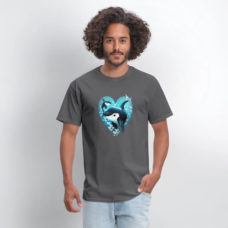 Orcas Whale Sea Under Water Fishes Orcas He