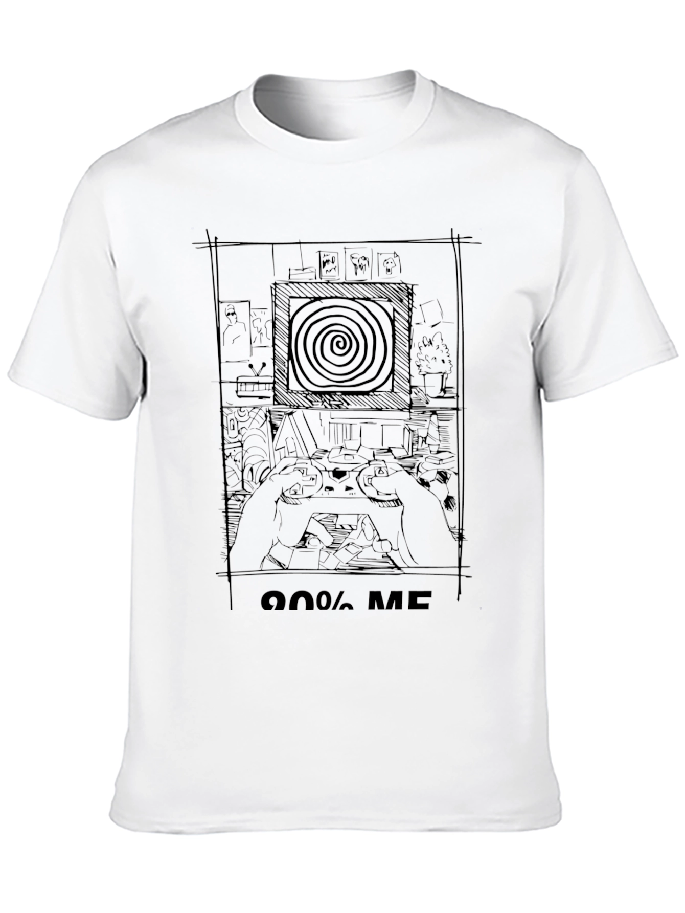 90% ME T-Shirt - Gamer Style Tee