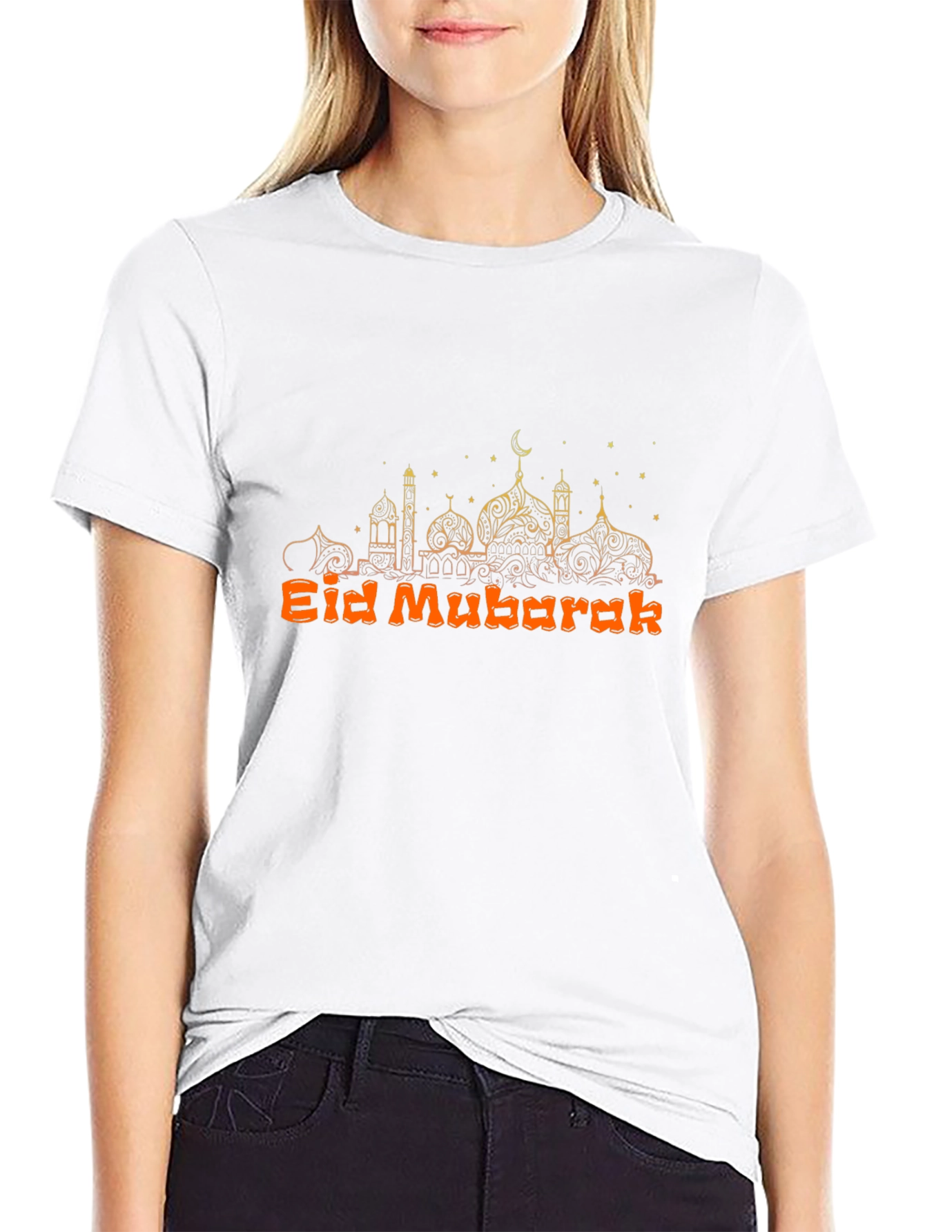Eid Mubarak Graphic T-Shirt - Islamic Design