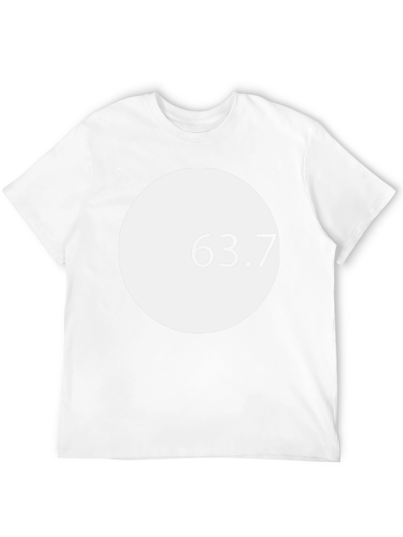 Modern Graphic Tee - White Circle Design
